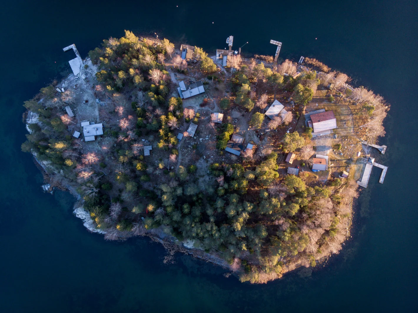 Fotografering av skärgårdsö.